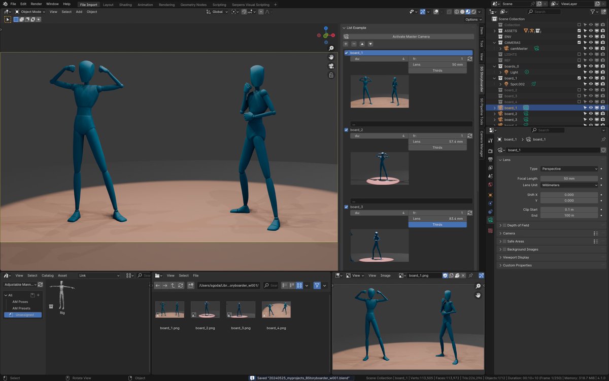 satishgoda's tweet image. Some more shots from the Adjustable Mannequin test. Thinking of animation next! #b3d #assetlibrary #animation
