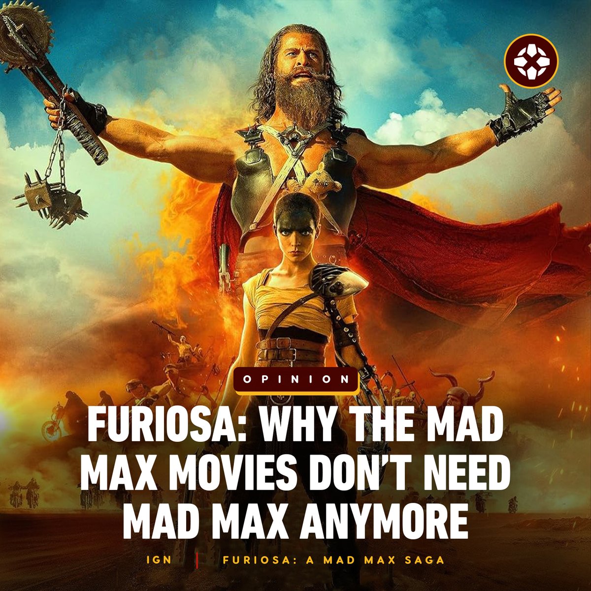 As creator George Miller proves with Furiosa: A Mad Max Saga, there are many stories to be told in this universe that go beyond that of Max Rockatansky. bit.ly/4bxI4FE