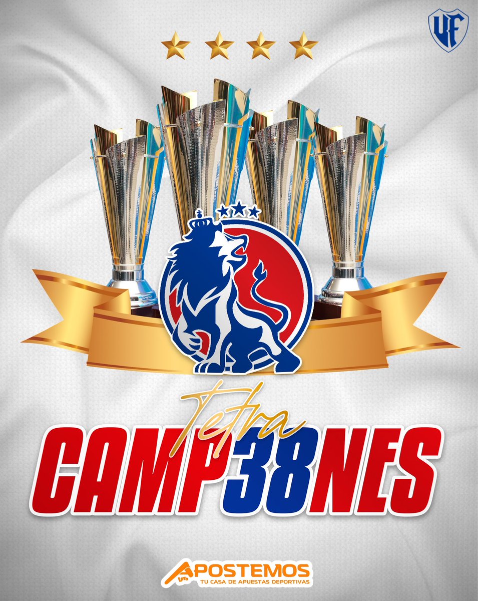 LaUltraFiel_'s tweet photo. ¡SOMOS TETRACAMP38NES! 🏆🏆🏆🏆

¡OLIMPIA CAMPEÓN! 🎉😍😭

¡EL ÚNICO GIGANTE CONSIGUE LA 38! 🤩🦁🇳🇱

#LosQueNuncaTeFallamos https://t.co/G8ec06BI8W