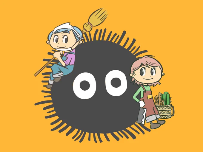 #女の子二人のイラストを貼る見た人もやる 休日出勤ですがもりもり頑張りますお休みの方は良い休日を〜 