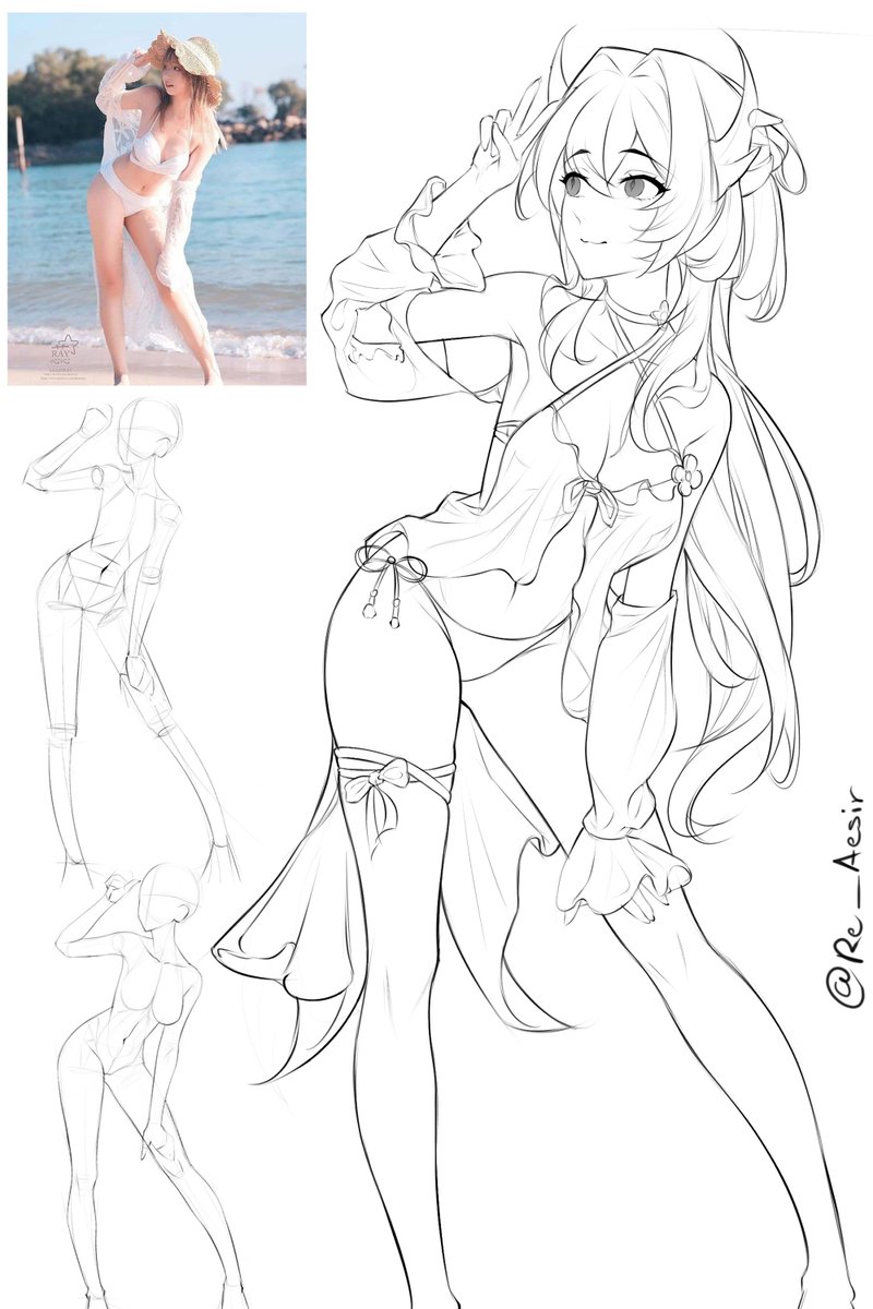 Found this cool type of practice on Pinterest and decided to give it a try. Since I don't have quite a lot of time to post illustrations as much as I would like, I'll be posting some of this at least once a week.

#sketchart #ARKNIGHTS #明日方舟 #明日方舟