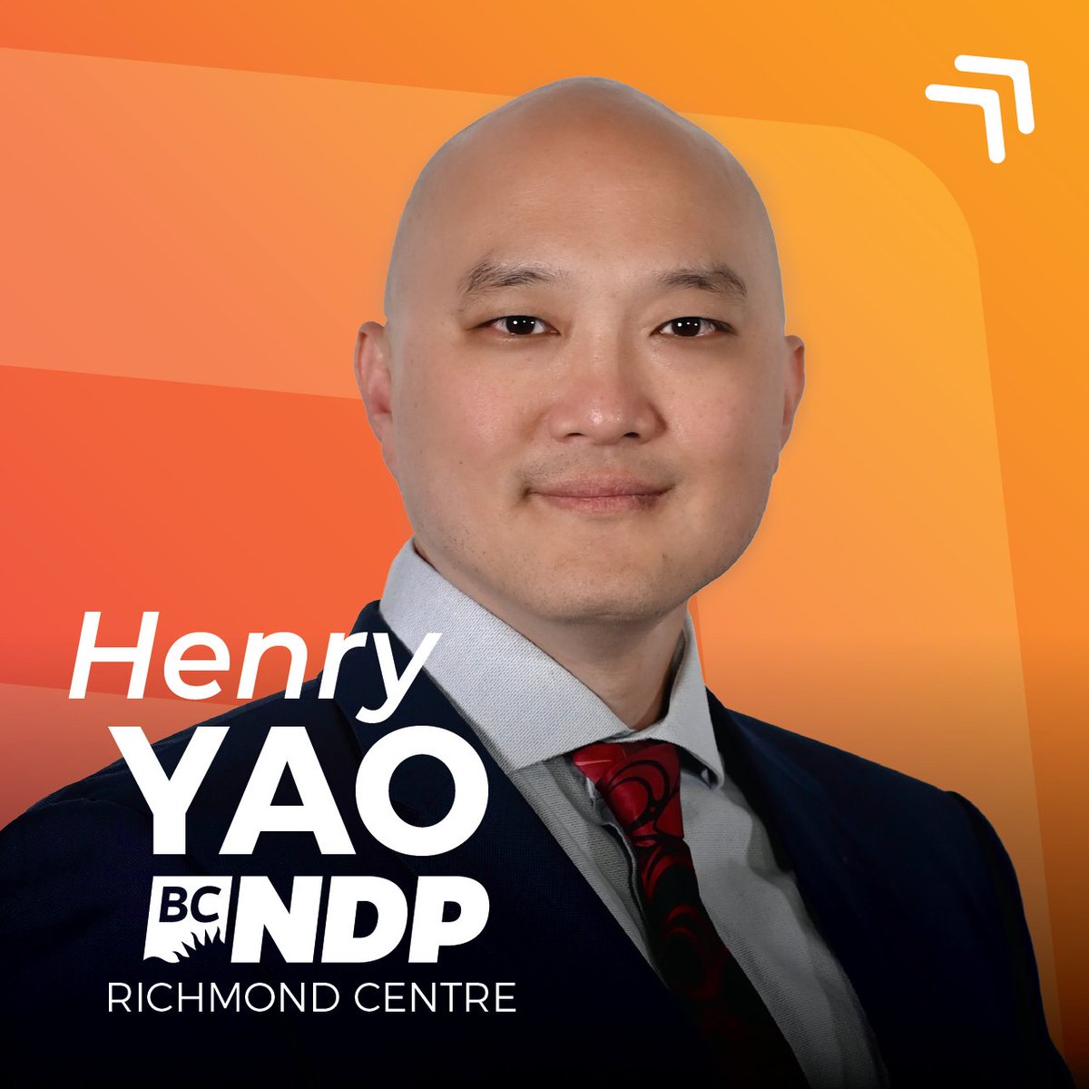Henry Yao is our BC NDP candidate in Richmond Centre. Elected MLA for Richmond South Centre in 2020. Henry has deep roots in his community, working with the Richmond Chamber of Commerce and the Richmond Chinese Community Society. Congratulations, @henryyaomla!