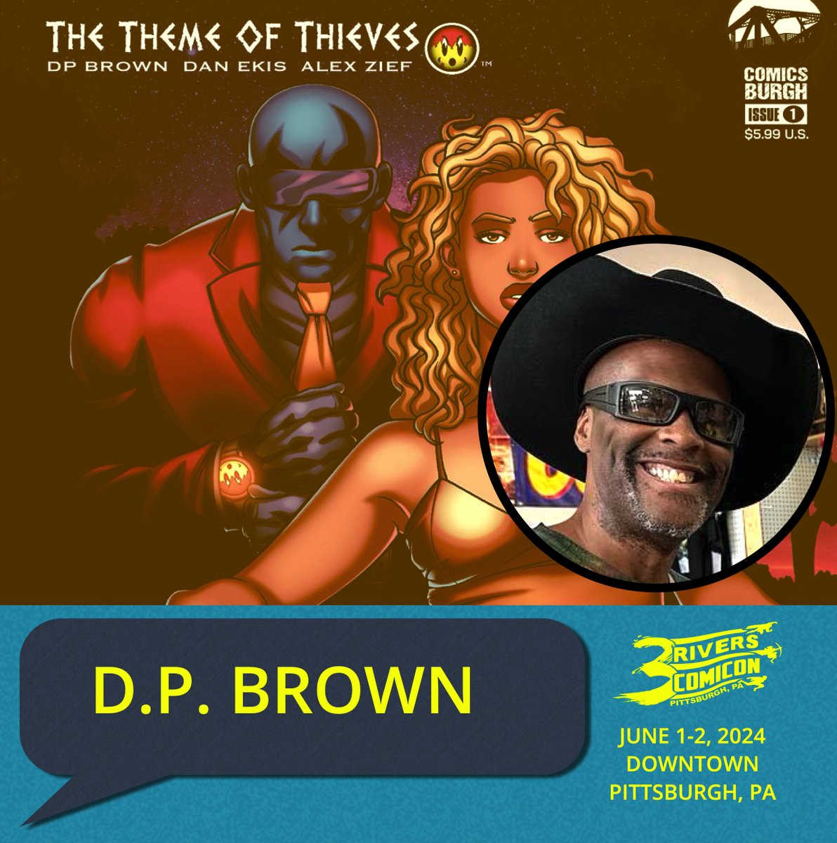 3riverscomicon's tweet photo. Shout out to some of the hardest working indie publishers in the industry and they happen to be from Pittsburgh! @ComicsBurgh @Marvinwynn DP Brown, Grant Lankard will all be at #3riverscomicon this weekend. Come check it out. https://t.co/GcpZe8R9Nn