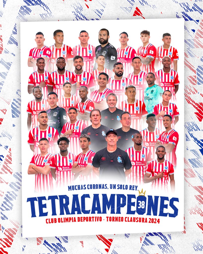 𝗢𝗹𝗶𝗺𝗽𝗶𝘀𝘁𝗮𝘀, 𝗹𝗼 𝗵𝗶𝗰𝗶𝗺𝗼𝘀 𝗱𝗲 𝗻𝘂𝗲𝘃𝗼: ¡𝗦𝗢𝗠𝗢𝗦 𝗧𝗘𝗧𝗥𝗔𝗖𝗔𝗠𝗣𝗘𝗢𝗡𝗘𝗦! 🤩🤩🤩🤩

El #ReyDeCopas se corona campeón del Clausura 2024 y levanta el título 38 de su gloriosa historia. 👑🏆