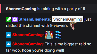 ShonemGaming's tweet photo. Neglected twitter the last two stream!
Sry!
Though last two streams have been great, good peeps and good games!
Been playing Parasite EVE and other ps1 titles
Speaking of raids , we just did our BIGGEST one yet into @/GrubbySheeps  Who is streaming ATM! go check her out! https://t.co/Z1UvmhfAFW