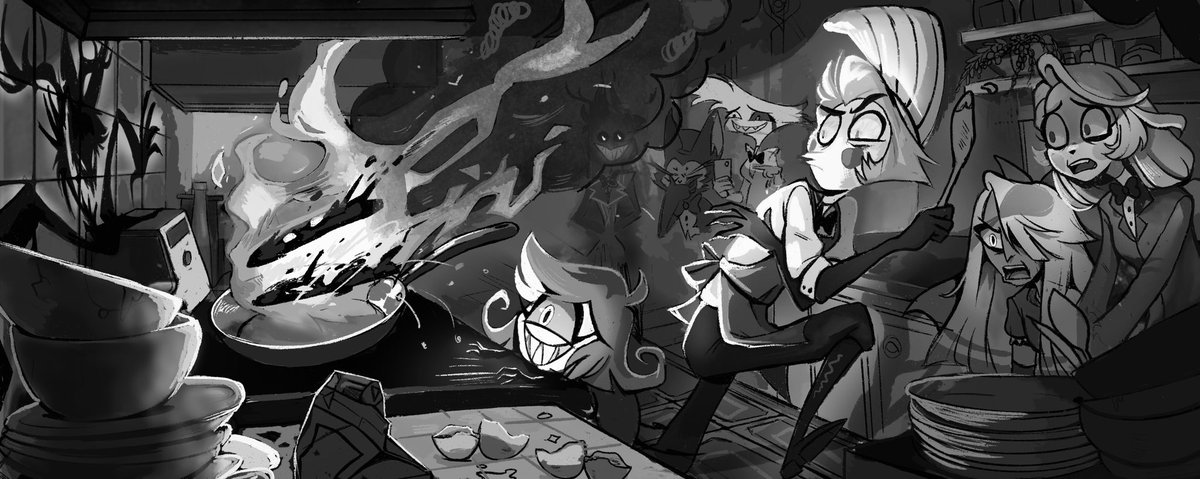 Progress… #hazbinehotelfanart #HAZBINHOTEL #lucifermorningstar #Chaggie #alastor