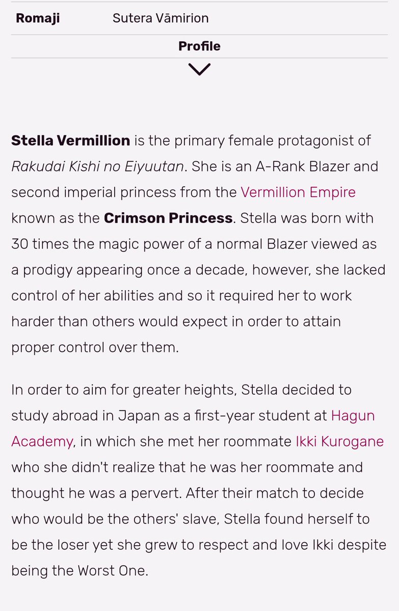 AdventuerStella's tweet photo. Temp Pin 📍 
Au/ Cannon Muse Stella Vermillion.
(This means is Multi-Ship meaning she is single &amp; picky who she dates.))
Name: Stella Vermillion 

Occupation:A-rank Apprentice Knight &amp;:princess of the Vermillion Kingdom. LOOKING for God or Goddess. (B rank Adventure)

➕ https://t.co/4jAoK3d4UW