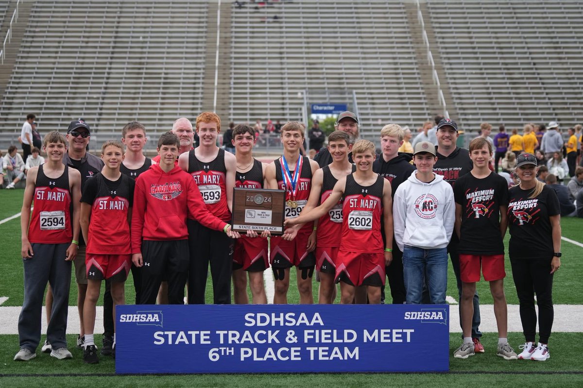 Congrats to our Boys Track Team on finishing 6th at the State Meet!! Great season by athletes and coaches!
📷: SDPB