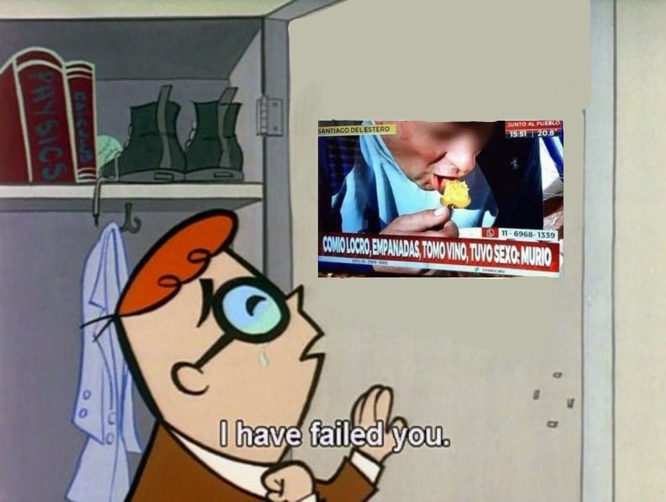No comí locro ni empanadas, no tomé vino y no tuve sexo