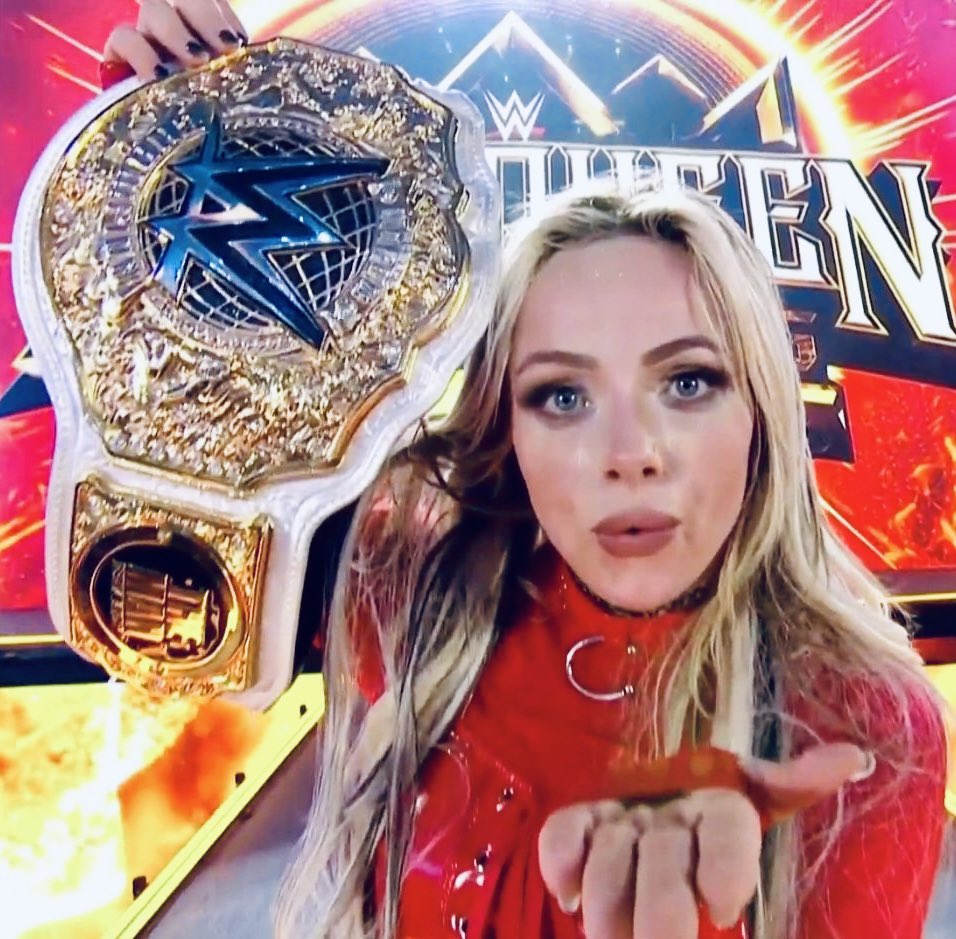 WrestleFixx's tweet photo. Liv Morgan. ❤️🔥 #AndFinally 🏆 #WWEKINGANDQUEEN https://t.co/LYOma5Gdb4