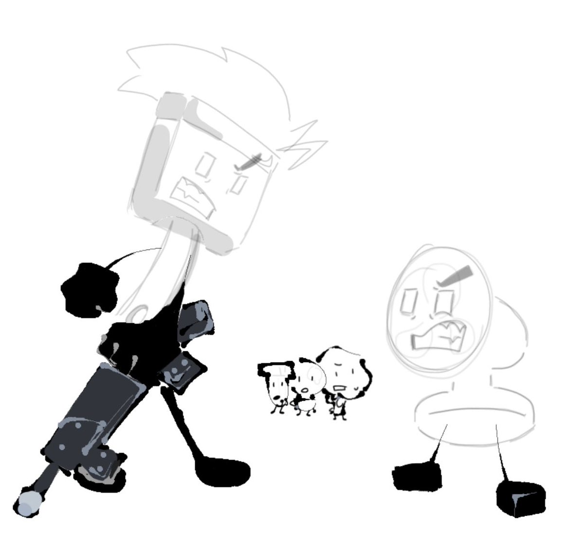 The Catfight fnf mod but with Paintbrush and Fanny. What r they beefing over u decide #osc #ii #bfb #fnf