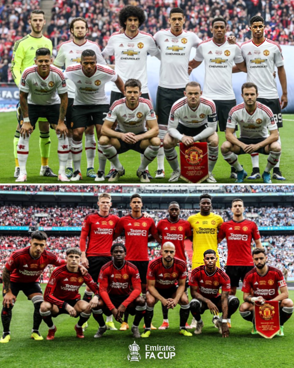 Emirates FA Cup (@emiratesfacup) on Twitter photo Just one player from <a href="/ManUtd/">Manchester United</a>'s 2016 FA Cup winning squad remains... <a href="/MarcusRashford/">Marcus Rashford</a> 💪
#EmiratesFACup Just one player from <a href="/ManUtd/">Manchester United</a>'s 2016 FA Cup winning squad remains... <a href="/MarcusRashford/">Marcus Rashford</a> 💪
#EmiratesFACup