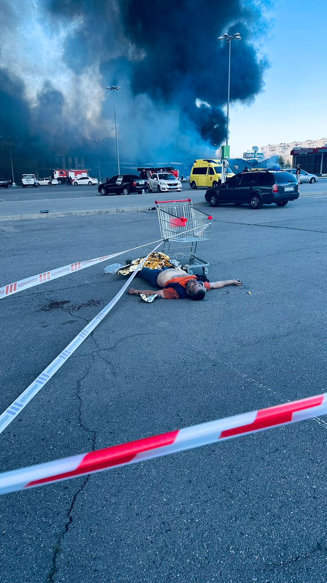 I want to show you scenes of the hell that Russia fired upon the Ukrainian city of Kharkiv today when they bombed the Ukrainian equivalent of <a href="/Costco/">Costco</a>  on a busy Saturday afternoon. Hours later, Russia bombed cafes, homes, and parks in the center of Kharkiv. 

Kharkiv is my
