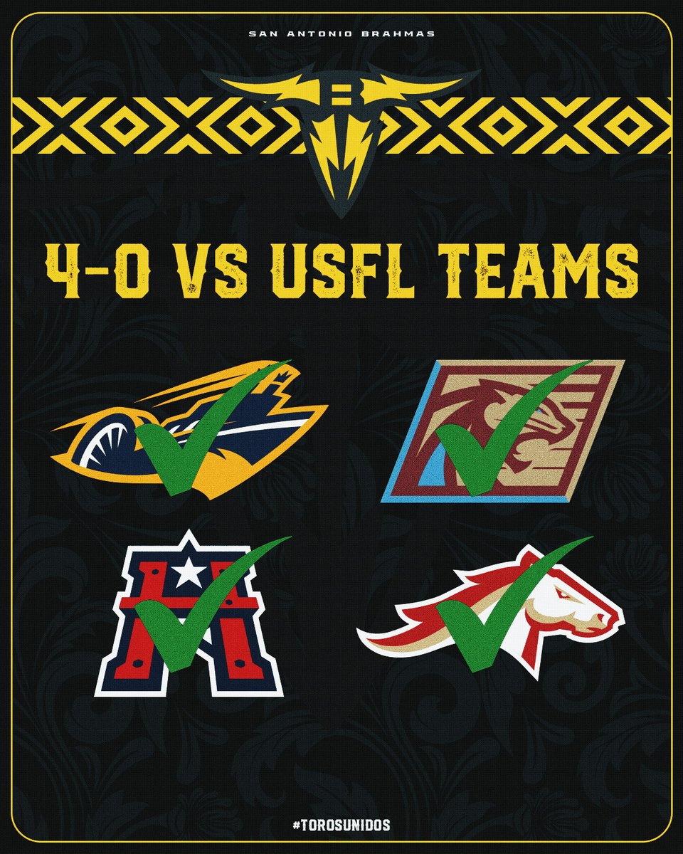 Only UFL team that is 4-0 vs USFL conference teams 💯😤