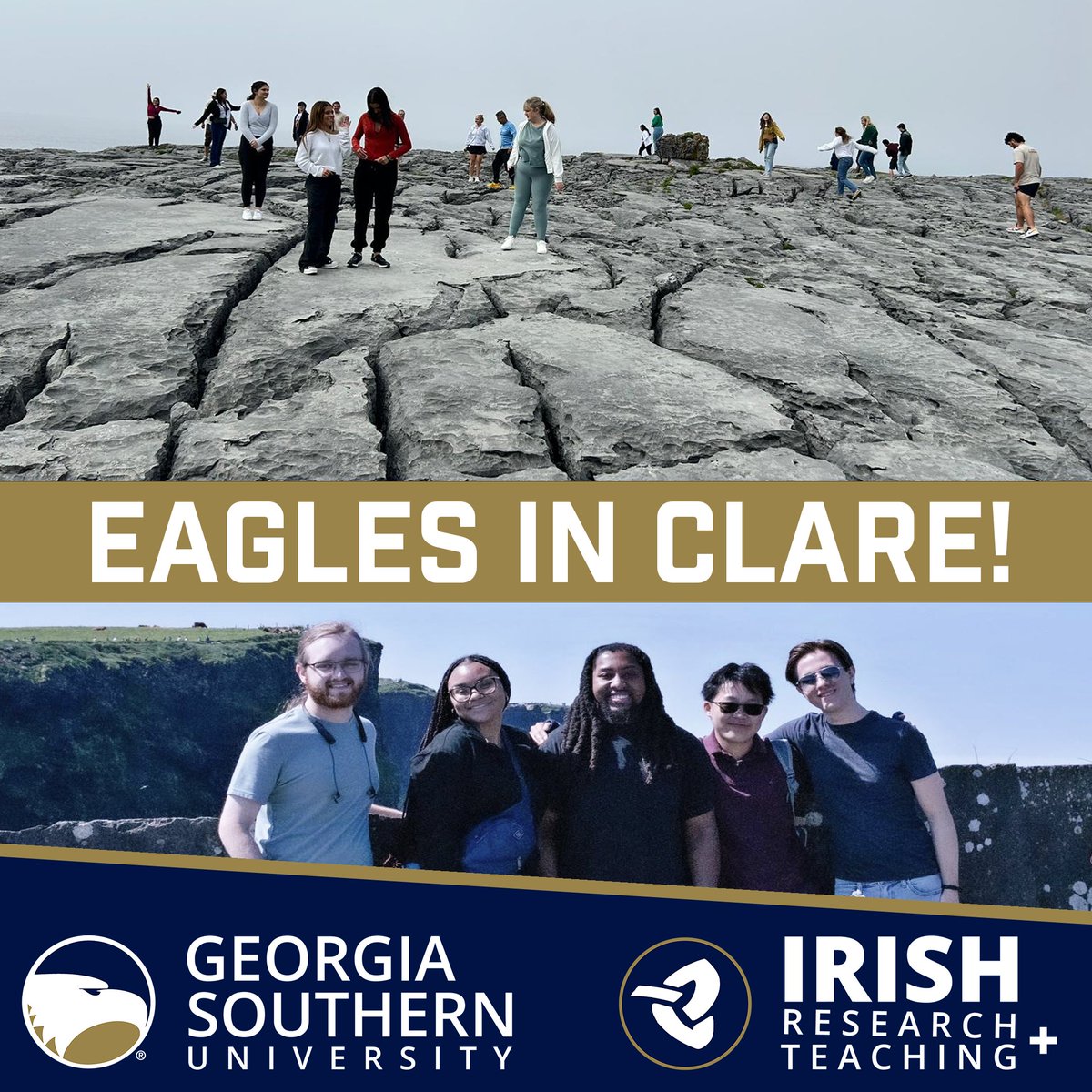 Georgia Southern Irish Research & Teaching (@gsirishstudies) on Twitter photo Our Wexmester One summer program is entering Week #2 on <a href="/GeorgiaSouthern/">GeorgiaSouthern</a>'s #Wexford, Ireland, campus! To kick off their experience, students got a taste of the <a href="/wildatlanticway/">Wild Atlantic Way</a> by exploring the #Burren's limestone-pavement ecosystem & the legendary #CliffsOfMoher. <a href="/ClareTourism/">VisitClare</a> Our Wexmester One summer program is entering Week #2 on <a href="/GeorgiaSouthern/">GeorgiaSouthern</a>'s #Wexford, Ireland, campus! To kick off their experience, students got a taste of the <a href="/wildatlanticway/">Wild Atlantic Way</a> by exploring the #Burren's limestone-pavement ecosystem & the legendary #CliffsOfMoher. <a href="/ClareTourism/">VisitClare</a>