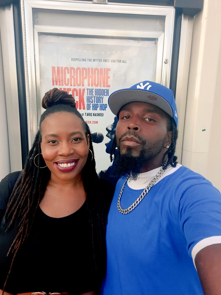 #FBA first couple @BlackAlphaNetw1 & @BlackAlphaQueen Ready for the #MicrophoneCheck premiere in Atlanta. ✊🏿 ✊🏿