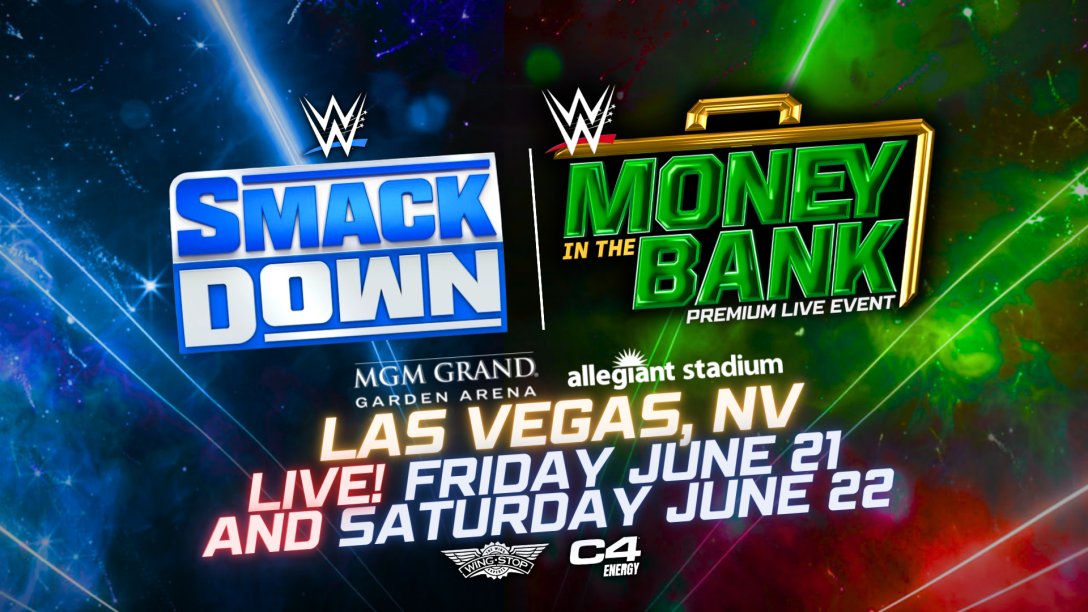 WWEAS_'s tweet photo. ๐ท BREAKING: #WWEASMITB returns on Saturday, June 22 LIVE from @AllegiantStdm!
The first Premium Live Event in Season 3 will take place in Las Vegas, Nevada alongside #SmackDown LIVE from @MGMGrand on Friday, June 21! More details to come soon. https://t.co/H57PyMGboS