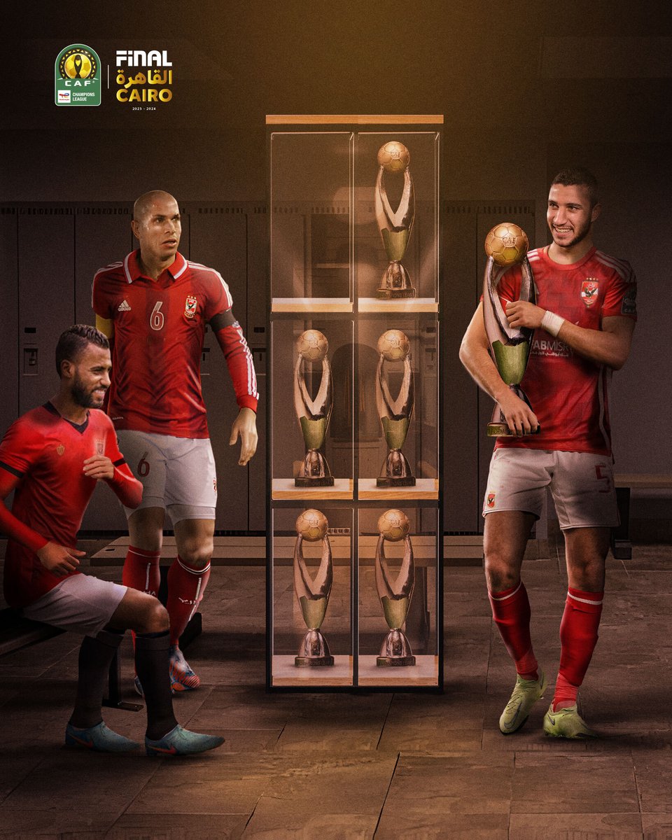 6⃣ ألقاب! 🏆

🇪🇬 رامي ربيعة ينضم لوائل جمعة وحسام عاشور في قائمة أكثر اللاعبين فوزًا بدوري أبطال إفريقيا 🤩

أداء كبير قدمه ربيعة هذا الموسم! 👏

#TotalEnergiesCAFCL | #FinalCairo