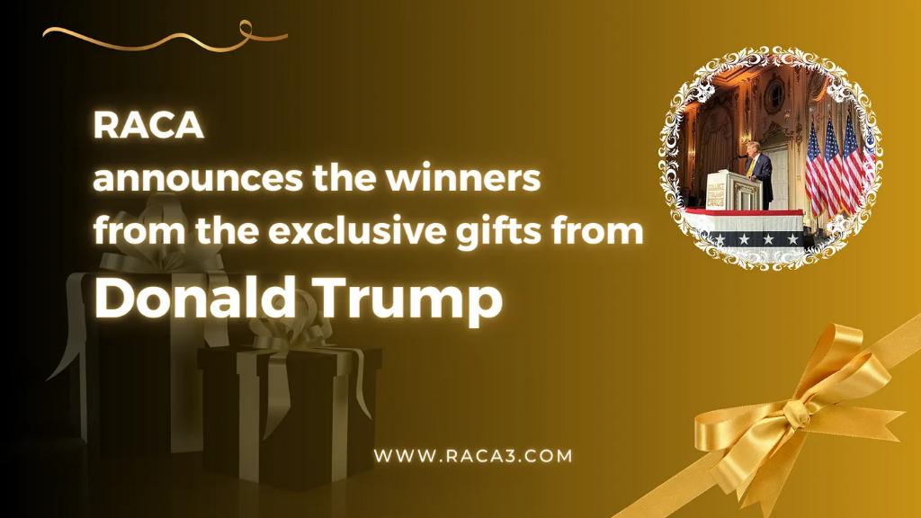 #RACA anuncia os vencedores dos brindes exclusivos de Donald Trump. raca3.medium.com/raca-announces…