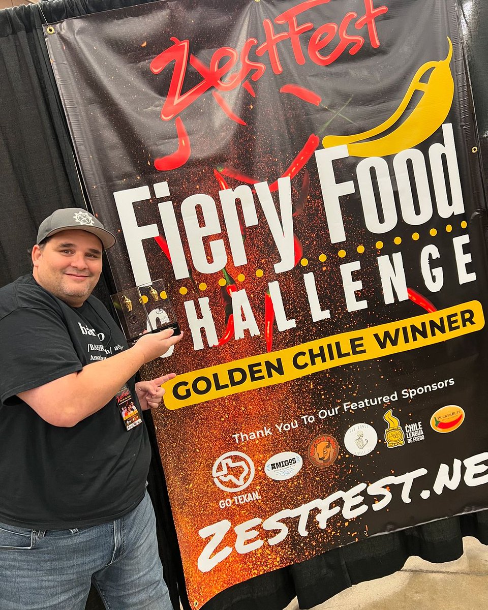 BarbaroMojo's tweet photo. Jalabao walked away with two awards at 27th Fiery Foodโs Challenge this year! The FFC is the longest-running, most prestigious blind-tasting competition in the fiery food industry and attracts entries from around the globe. #awardwinning #twotimechamp #barbaromojo #win https://t.co/6RWki7Kiyr