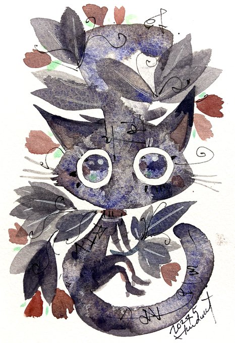 「黒猫 猫」のTwitter画像/イラスト(新着)｜2ページ目