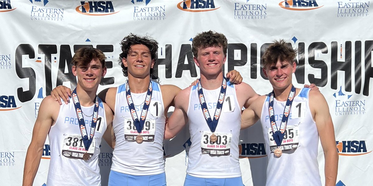 Back to back incredible performances by the Knights 4x400m Relay! After setting a SB time in prelims less than 18 hours prior, Connolly, Lawlor, Numani &amp; Riedel finish 7th in the State to gain All-State honors and breaking a 13 year old school record running 3:20.78🔥🔥🔥
