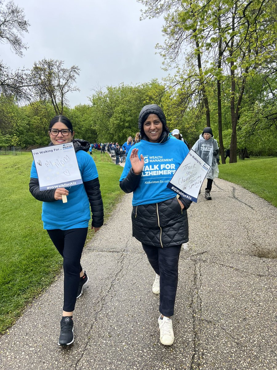 It was great to participate in this year’s <a href="/IGWealthMgmt/">IG Wealth Management</a> Alzheimer’s Walk to support and raise funds for families suffering from Dementia. Thank you to all my friends and family members who walked with me today and donated towards our campaign. 

#IGWalkforAlz