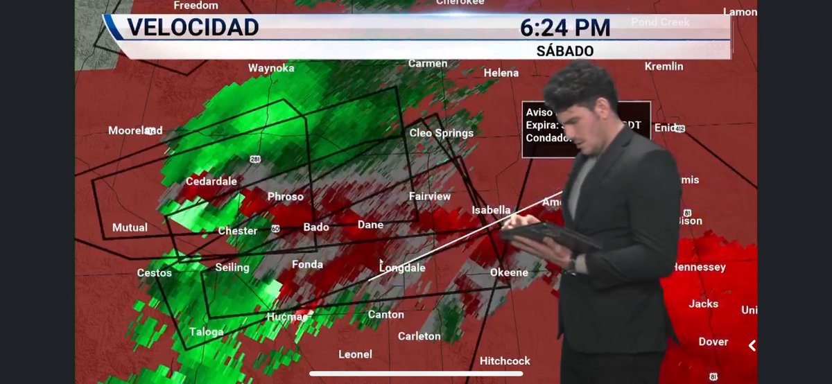 Aviso de tornado para los condados de Jefferson y Love hasta las 19:30