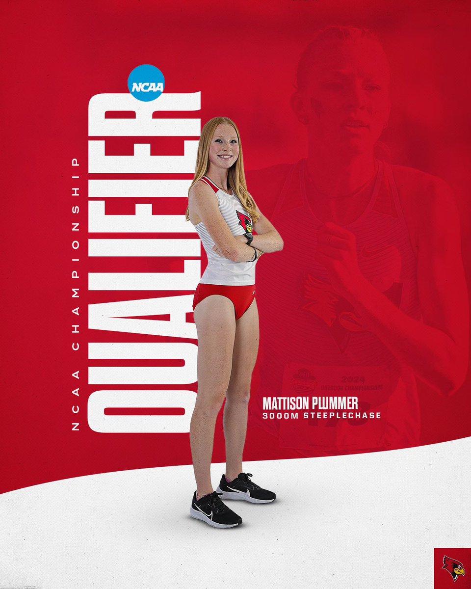 One ticket to Eugene please! Junior Mattison Plummer punches her ticket to the NCAA National Championships in the 3,000m steeplechase with personal-best time of 10:11.55. #redbirdtfxc