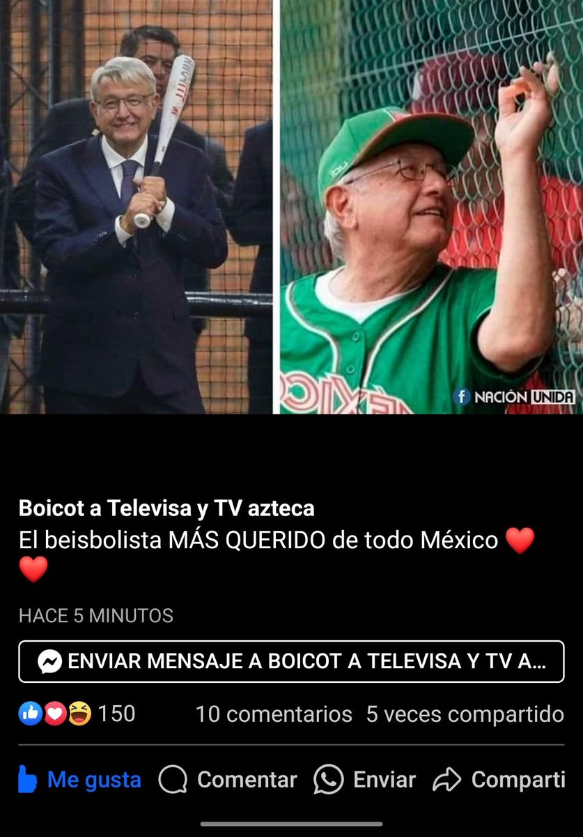 El beisbolista más querido de México

Esto es algo que Claudio X Gonzalez (Quien aceptó trabajar bien con el Narco/ Chapo Guzmán) no entiende y su #PRIAN desconectado de la realidad y de México 

#VotaTodoMORENA
A batear al #NarcoPRIAN Autoritario Dictador
facebook.com/share/3GSqZ3PR…