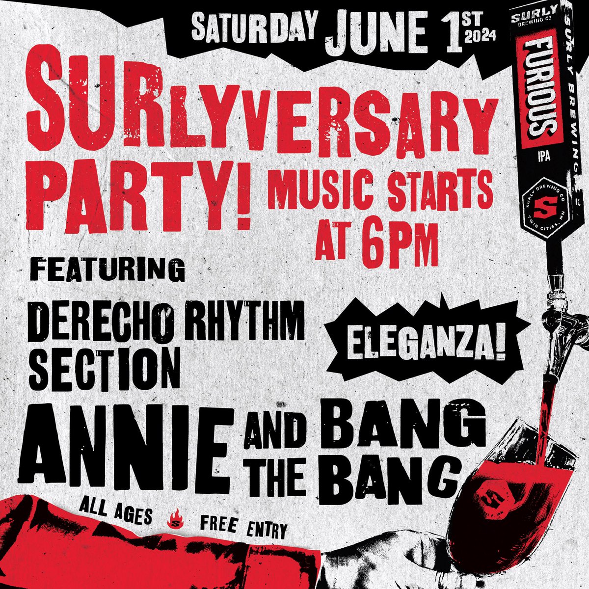 One week from today!  <a href="/surlybrewing/">surlybrewing</a> 

Also!  DJ Eleganza! from 3-6.   We’ll be picking out all sorts of shit from our record collections.   

Hey <a href="/AlChurchmusic/">Al Church</a> <a href="/lowtheband/">LOW</a>, anything you’d like to hear pre-show?   

We’ll do our best!