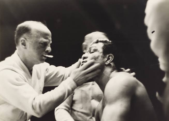 Whitey is a small man - with a rosy face and white eyelashes. His face and features are small in proportion to his head, and this gives him the look of a medium-old baby, which is disconcerting when he hasn't shaved for a couple of days.