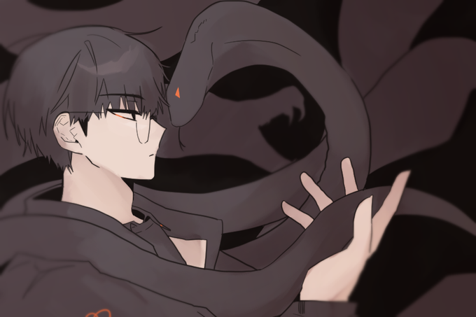 「black hair snake」 illustration images(Latest)