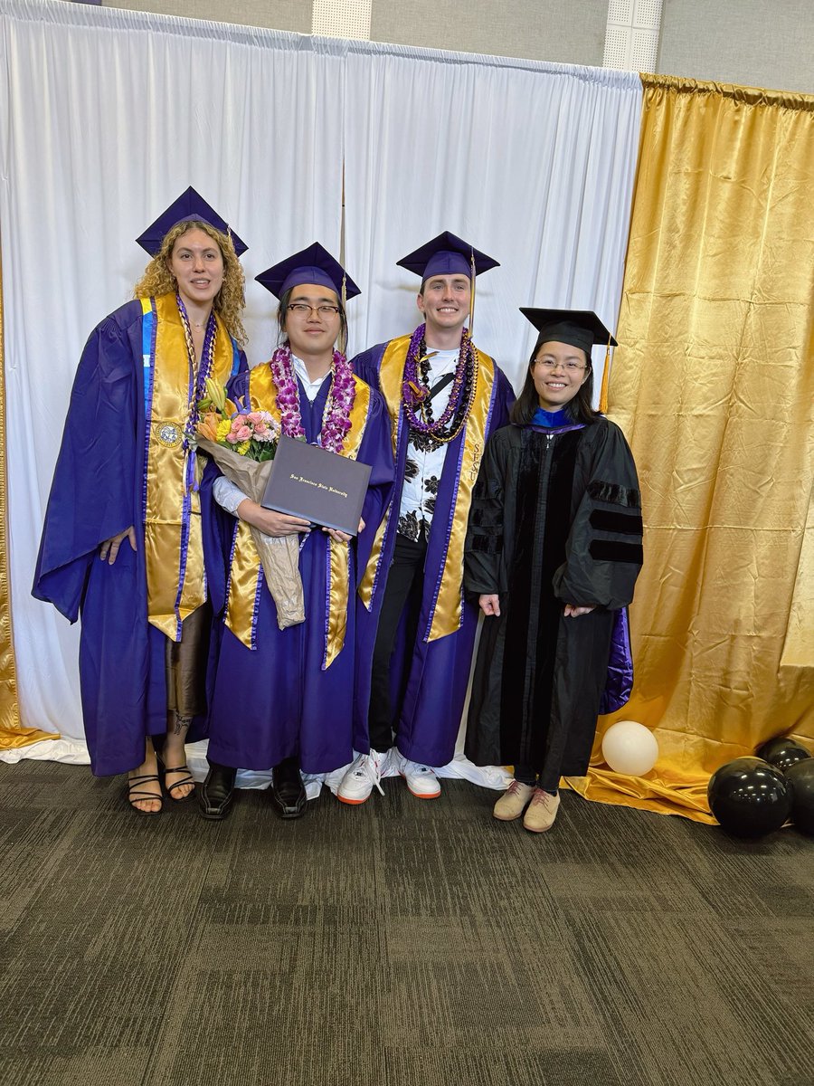 Congratulations to all the wonderful undergraduate researchers in our group! #SFSU2024