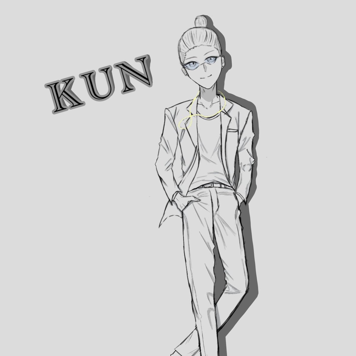 kunさんのPUSビジュ模写？みたいなものしました！どっちが好き？
#ニート部アート