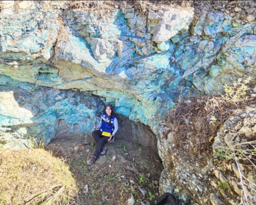 Malachite grotto, Santo Tomas deposit. @OrocoCorp #copper $OCO $orrcf $oco.v