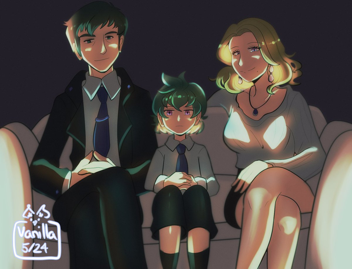 VanillaHina_'s tweet image. The Hirumuta Family from Fuchsia City

#PokemonOCs