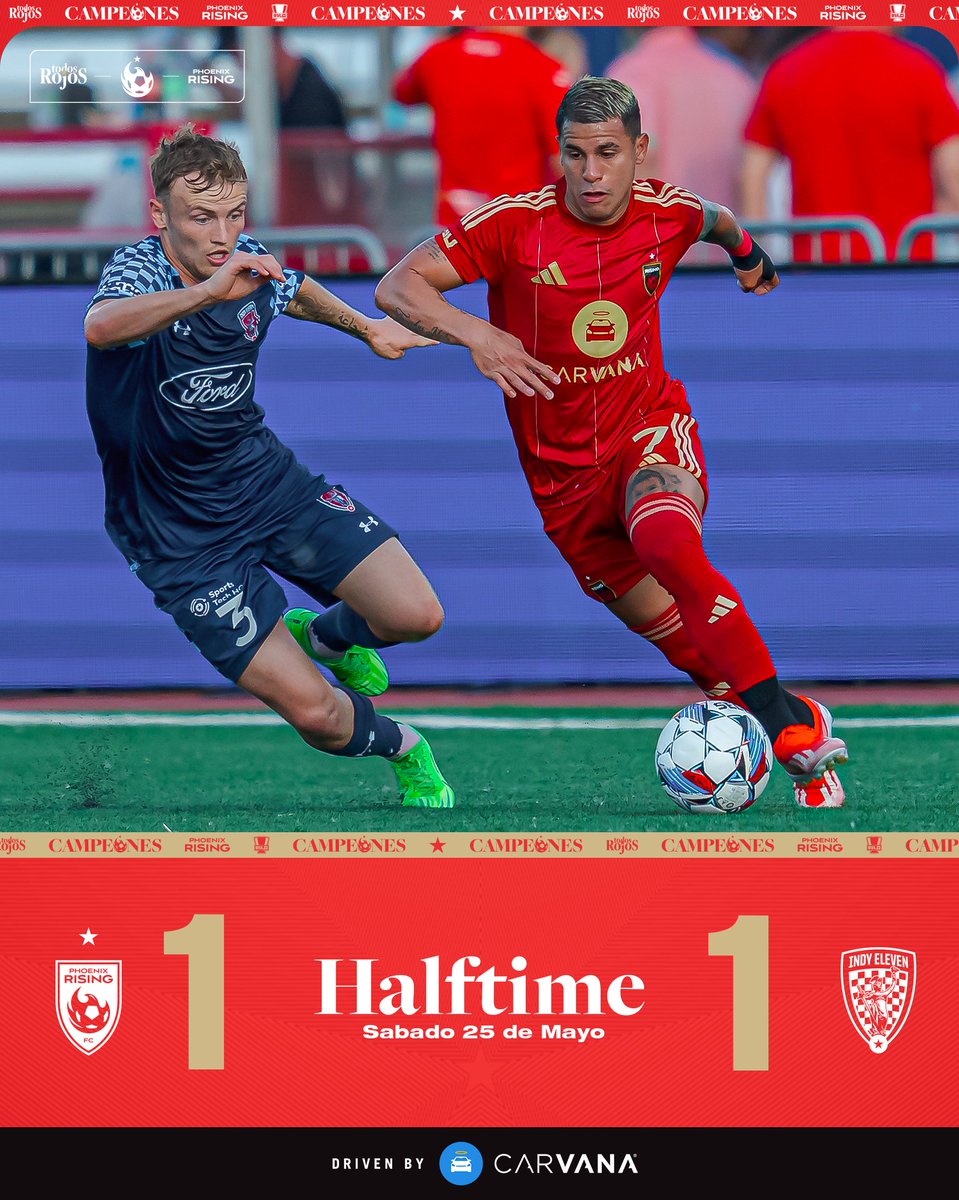 Even at the half. 

#TodosRojos | #AwayDays Driven by @Carvana