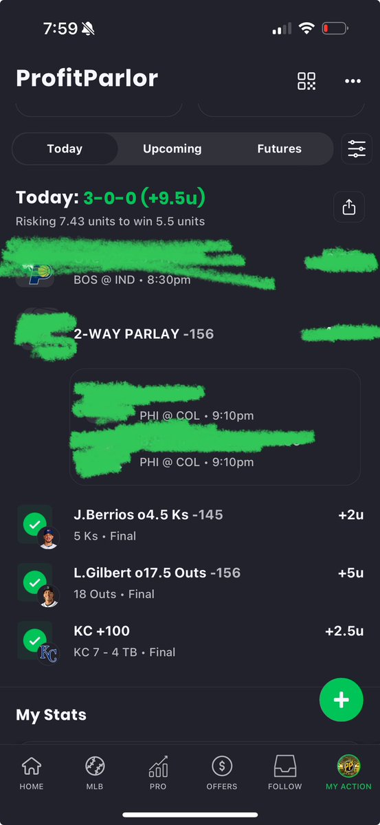 ProfitParlor's tweet photo. great start to the day as we start 3-0 +9.5u. Get the rest of my plays for the next month for only $5 at this link:

https://t.co/fu2I09pDlB

#gamblingx #bettingx #mlbpicks #baseballpicks #freepicks #parlay  #playerproppicks https://t.co/l7yYHRLsRf