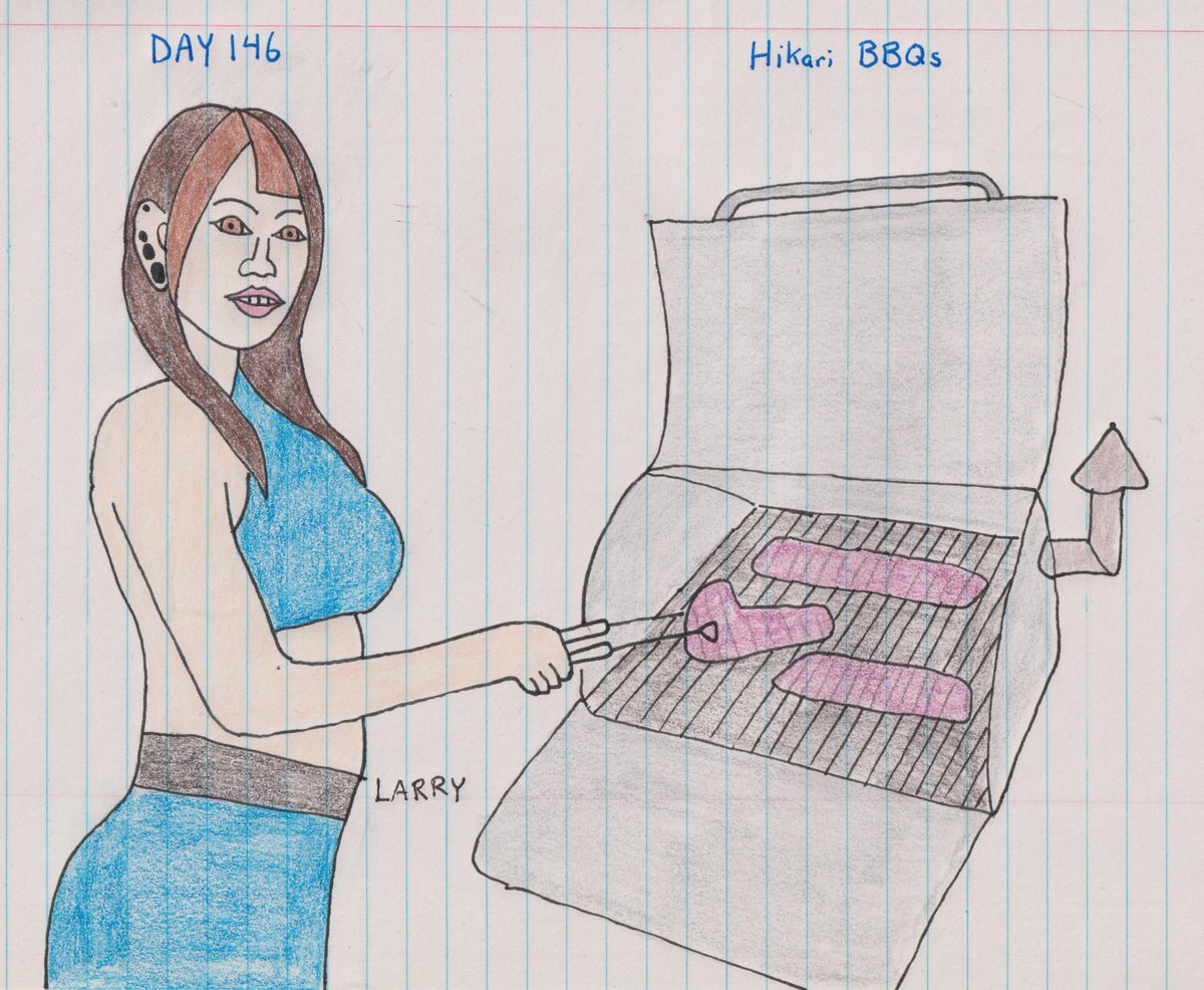 (Still) Drawing Hikari Noa every day until she comes back.
Day 146 - 'Hikari BBQs!'

@uug_p_hikari #WeWantHikariNoa #ThankYouHikari #tjpw #乃蒼ヒカリ #東京女子プロレス