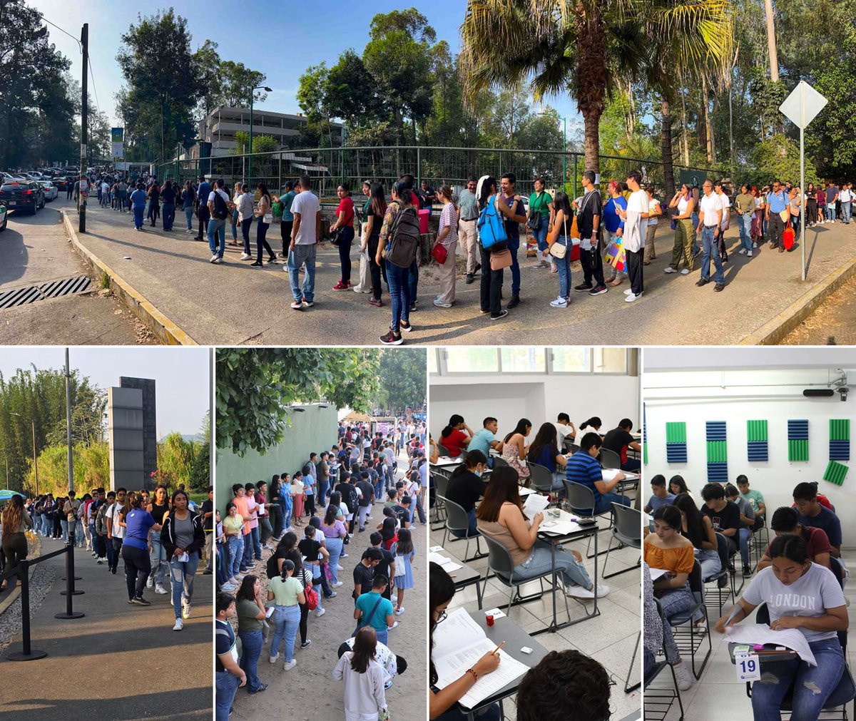 #LoLeíEnUniverso 
La Universidad Veracruzana realizó la primera de las dos jornadas de aplicación presencial del Examen de Ingreso a los niveles Licenciatura, Técnico y Técnico Superior Universitario. 
Detalles en: acortar.link/9i1uAD