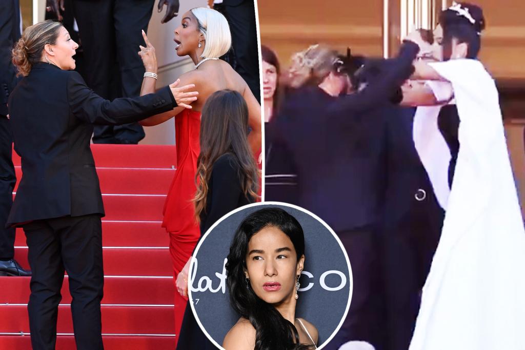 Cannes security guard scolded by Kelly Rowland gets shoved by actress Massiel Taveras in another heated incident trib.al/8zFOi3u