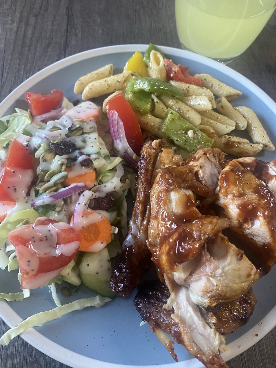 #SoGood ! #StickyFingers #Ribfest #Chicken ##Penne #PastaSalad #KaleSalad #Margarita #SaturdayNight #Cheers 🥃