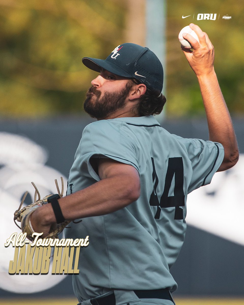 ORU Baseball (@orubaseball) on Twitter photo Back to สษษ๊ญ
Congrats to Jakob Hall on his second-straight <a href="/TheSummitLeague/">The Summit League</a> All-Tournament selection!
<a href="/jakobhall55/">Jakob Hall</a> | #ORUBase Back to สษษ๊ญ
Congrats to Jakob Hall on his second-straight <a href="/TheSummitLeague/">The Summit League</a> All-Tournament selection!
<a href="/jakobhall55/">Jakob Hall</a> | #ORUBase