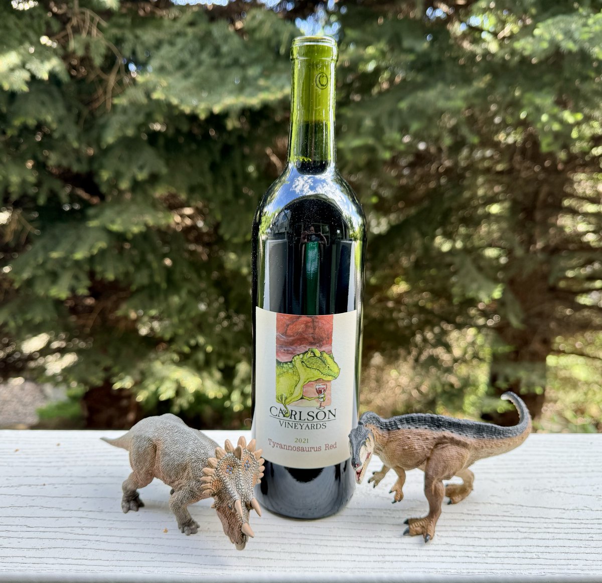 Cheers on this #NationalWineDay & thanks to #CarlsonVineyards of #PalisadeColorado for providing the Gewürztraminer & #Tyrannosaurus Red for our gala this year! Delicious & dinosaur approved. Thanks also to beverage sponsors #USbank #ColoradoGeologicalSurvey & #SmoothAlpacas 🍷
