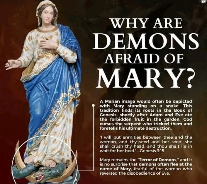ANTI-MARY 

There is an Antichrist, and there is an AntiMary. It is a sign that we are in the latter days; Mama Mary will proceed for the coming of her Son and the devil's desire and foremost to create a culture to block Mama Mary's intervention in our world. God will have