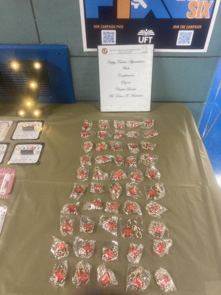 Ms. Natasha Spann of PS 197M always shows her appreciation for us. We received a small gift, and that Friday she blessed us with a Luncheon! The Chapter Leader Ms. Dawn Anderson Thank you both Principal Spann &amp; CL Dawn Anderson, you’re the best!#Teacher’s Appreciation Week.