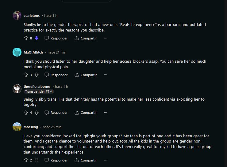 Redditor tells someone to lie to their kid’s therapist so the 14 year old kid can medically transition faster.