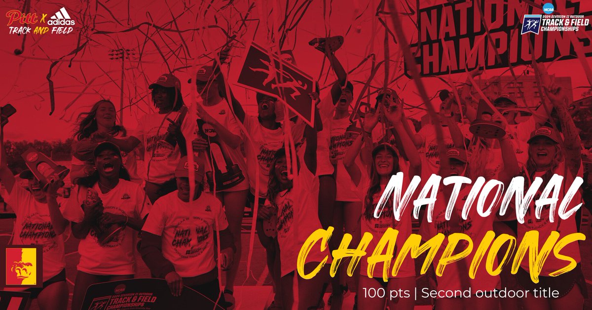 🚨NATIONAL CHAMPIONS🚨 The Gorilla women claim the Division II Outdoor Track and Field National Championship with 100 total points 🦍💪 The Gorillas are the first to score 100 team points since 2005.