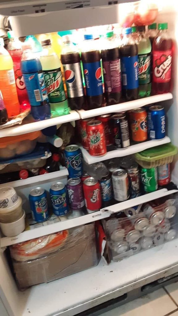 You go to your friend's house and this is their fridge What are you grabbing?